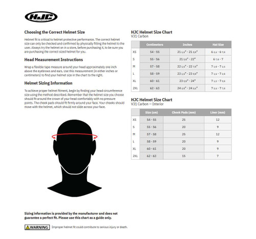 Hjc V31 Carbon Helmet - Solid - Large JB13NUS6XCBV