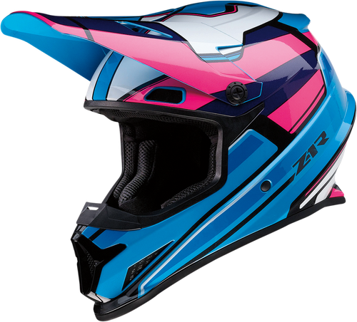 Z1R Rise Helmet - Mc - Pink/Blue - 2Xl 0110-7189