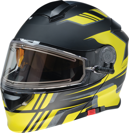 Z1R Solaris 2.0 Helmet - First Tracks - Electric - Dual Pane - Black/Hi-Viz - Xl 0120-0841