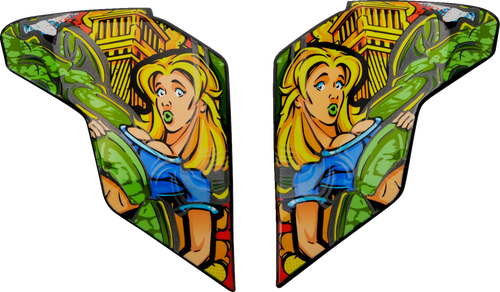 Icon Airflite Side Plates - Bugoid Blitz - Blue 0133-1431