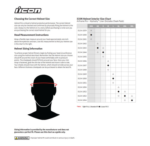 Icon Airframe Pro Liner - Loose Fit - Small 0134-1845