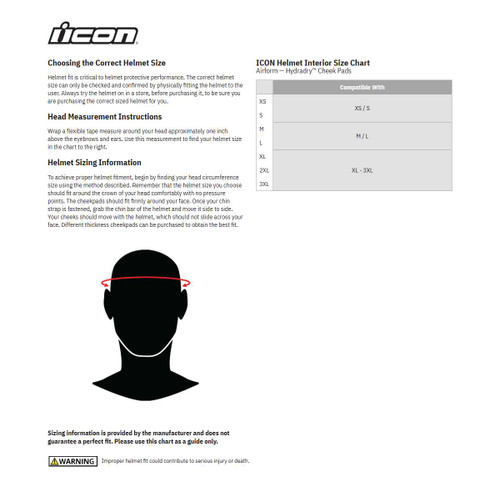 Icon Airform Cheek Pads - Hydradry - Small 0134-2565
