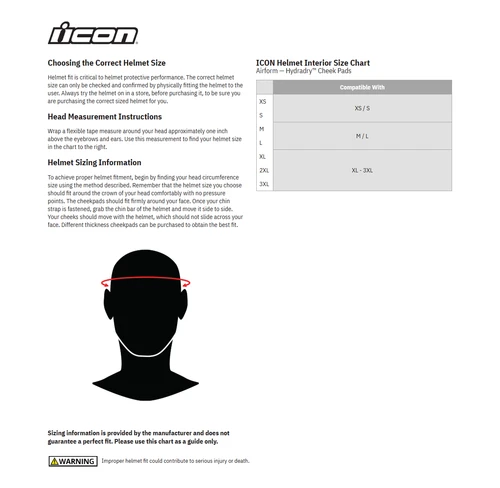 Icon Airform Cheek Pads - Hydradry - Medium 0134-2566