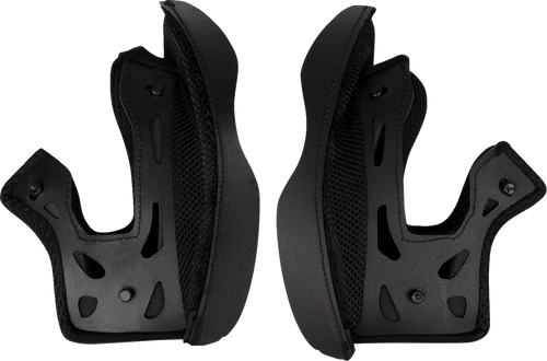 Moose Offroad Air Intake Cheek Pads - Black - Small 0134-3196