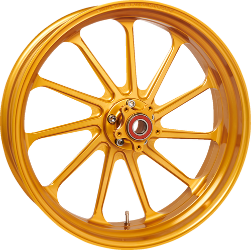 Performance Machine (Pm) Wheel - Assault - Front - Dual Disc/With Abs - Gold Ops - 21X3.5 1204-7106R-ASLAJAP-G