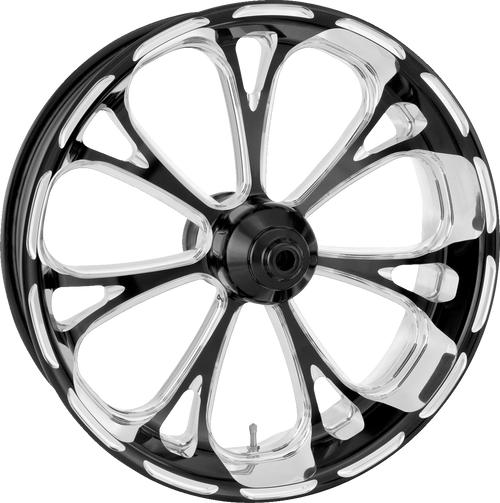 Performance Machine (Pm) Wheel - Virtue - Rear - Single Disc/With Abs - Platinum Cut - 18X 5.5 - '09+ Flt 1269-7814P-VIR-BMP