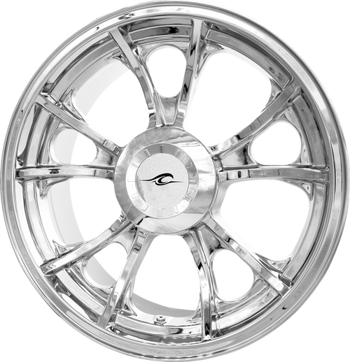 Coastal Moto Wheel - Largo 3D - Rear - Single Disc/With Or Without Abs - Chrome - 18X7 3D-LAR187CH-TRK