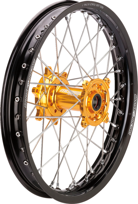 Moose Offroad Wheel Assembly - Sx-1 - Complete - Rear - Black Wheel/Gold Hub - 19X2.15 - Suzuki Rm-Z 250/450 SR-21519-BKGD