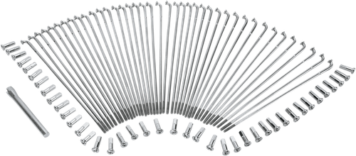 Drag Specialties Spoke Set - Drop Center - Front - Stainless Steel - 21" 0211-0119
