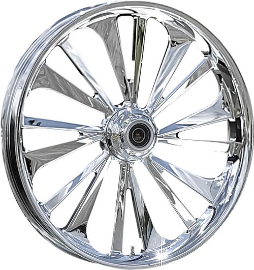 Rc Components Wheel - Dillinger - Front - Single Disc/Without Abs - Chrome - 21X3.5 - Flh 213HD032NON138C