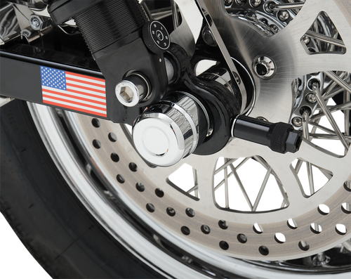 Drag Specialties Axle Caps - Rear - Chrome - Pair 0214-0832