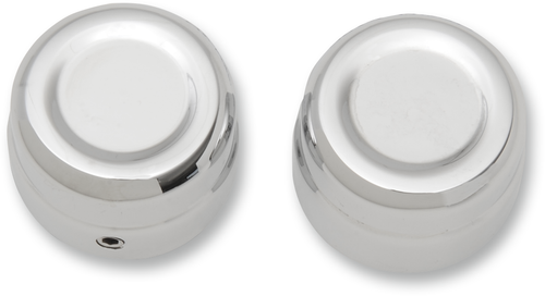 Drag Specialties Axle Caps - Rear - Black - Pair 0214-0835