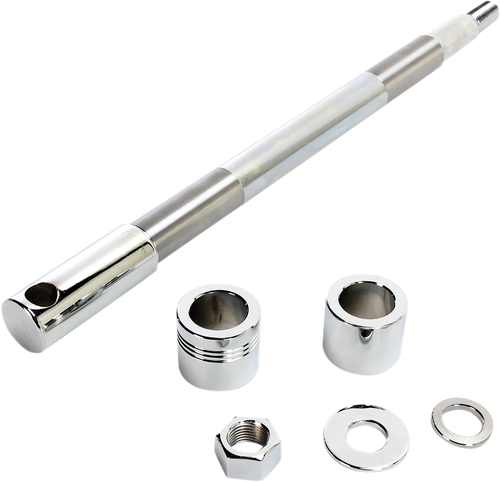 Drag Specialties Axle Kit - Front - Chrome - '00-'06 Softail/Dyna 0214-0953