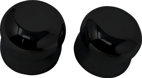 Covingtons Axle Covers - Front - Smooth - Black - Pair - '08-'23 C0007-B