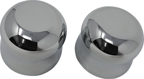 Covingtons Axle Covers - Front - Smooth - Chrome - Pair - '08-'23 C0007-C
