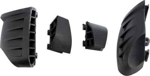 Puig Hi-Tech Parts Replacement Bumpers - Pro 2.0 - Black - Set 20872N