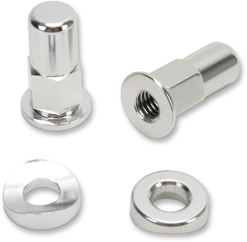 No Toil Rim Lock Nut/Spacer - Kit - Silver NTRK-001