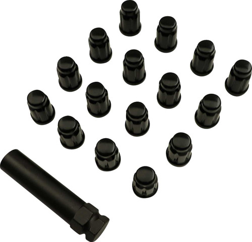 Moose Offroad Lug Nuts - Splined - M12 X 1.25 - Chrome - 16 Pack SPMO03806L4