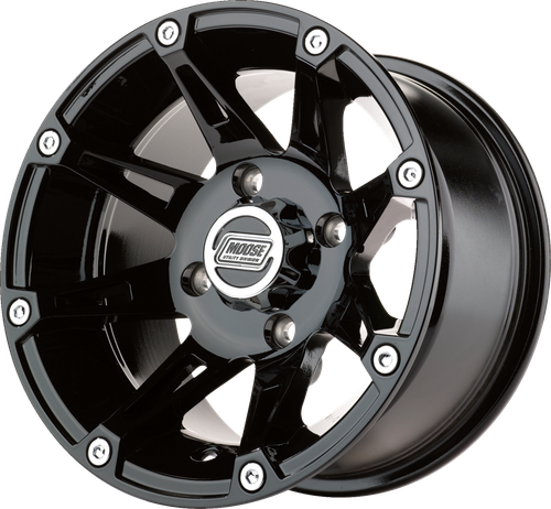 Moose Offroad Wheel - 387X - Front - Black - 12X7 - 4/156 - 4+3 387MO127156GB4