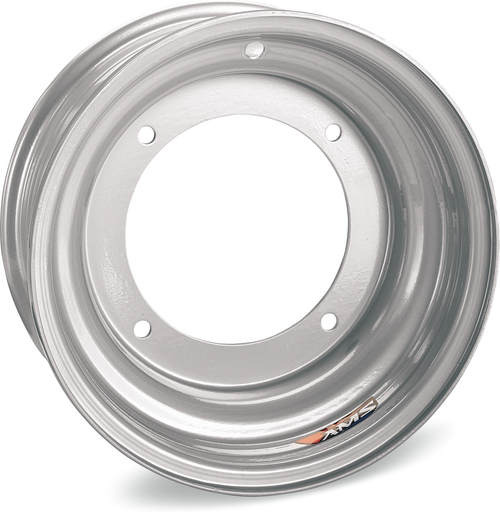 Ams Steel Wheel - Rear - Chrome - 10X8 - 4/4 - 3+5 0803-697