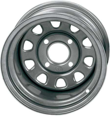 Itp Delta Steel Wheel - Front/Rear - Black - 14X7 - 4/156 - 4+3 1422755014B