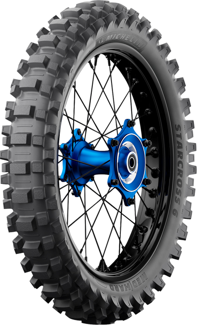 Michelin Tire - Starcross 6 Medium Hard - Rear - 110/90-19 - 62M 46682