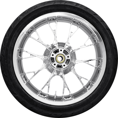 Coastal Moto Marlin Rear Wheel - Black Cut (18") | Dunlop Ae2 Tire (180/55B18) PKG2-MAR185BC-ABST