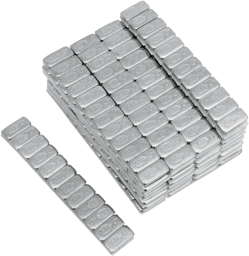 K&L Supply Wheel Weights - Rectangle - Adhesive Stick-On - Chrome - 360 Pack 32-8126