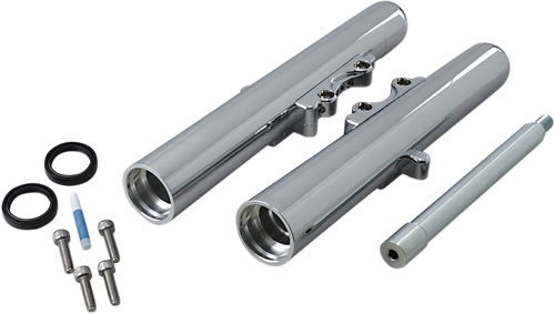 Arlen Ness Fork Legs - Chrome - Smooth - Dual Disc - '08-'13 Flt 06-500