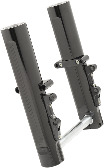 Performance Machine (Pm) Fork Leg Kit - Black - Lower - Dual Disc - '14-'20 Fl 0208-2096-B