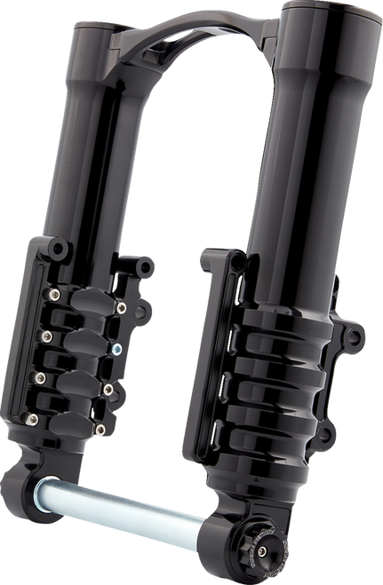 Arlen Ness Fork Legs - 49 Mm - Black Anodized - For Factory Brake Caliper 120-002