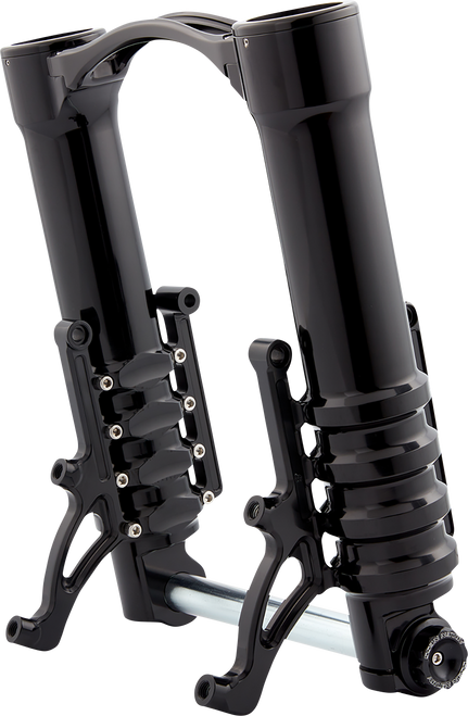 Arlen Ness Fork Legs - 49 Mm - Black Anodized - For Custom Radial Mount Brake Caliper 120-003