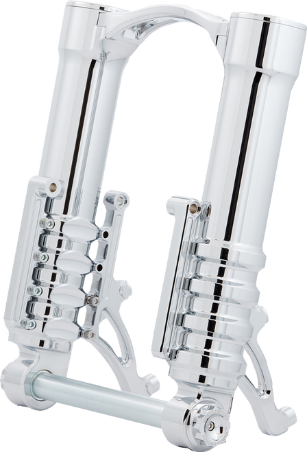 Arlen Ness Fork Legs - 49 Mm - Chrome - For Custom Radial Mount Brake Caliper 120-012