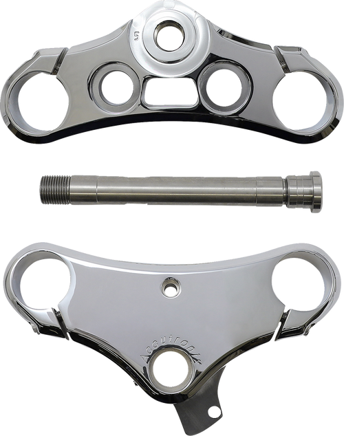 Accutronix Elite Triple Tree - 49 Mm - Chrome - 5° Rake TMD549-ESC