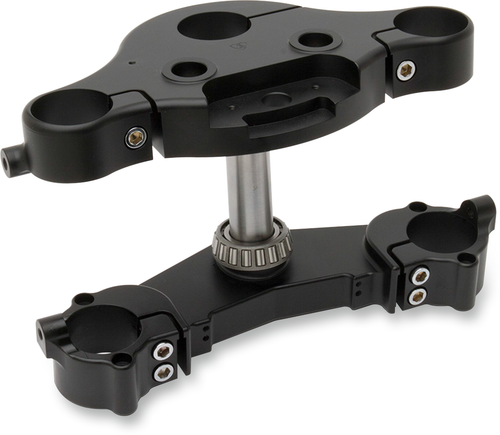 Arlen Ness 7&7 Raked Triple Tree - Black - 7° Rake 20-379