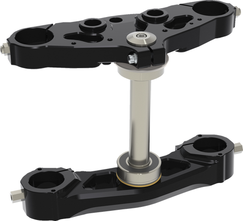 Hawg Halters Triple Tree - 49 Mm - Black Anodized 49FL24-AX21