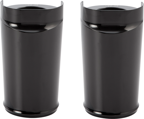 Arlen Ness Fork Boot Cover - Black Anodized - Smooth 20-033