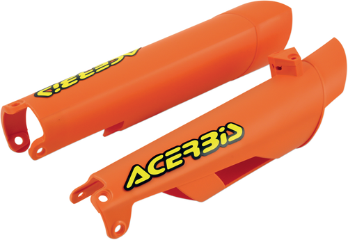 Acerbis Lower Fork Covers For Inverted Forks - Orange 2113750237