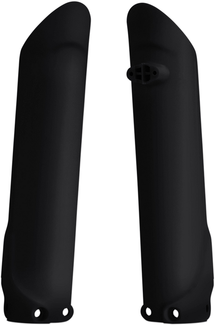 Acerbis Lower Fork Covers For Inverted Forks - Black 2401260001