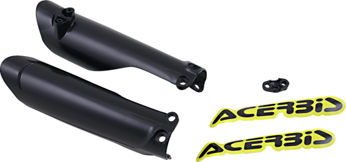 Acerbis Lower Fork Covers For Inverted Forks - Black 2791510001