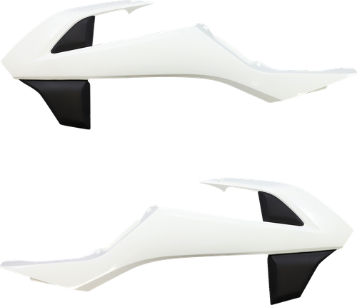 Acerbis Radiator Shrouds - White/Black 2449701035