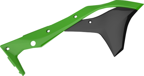 Polisport Radiator Cover - Green/Black - Kx 250F 8412300001