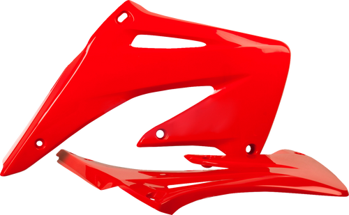 Polisport Radiator Cover E- '04 Oem Red - Crf 450R 8429000011