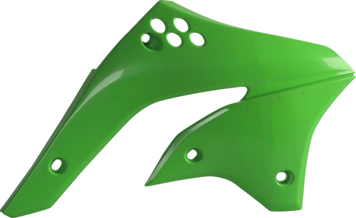 Polisport Radiator Cover - '08 Oem Green - Kx 450F 8426300006