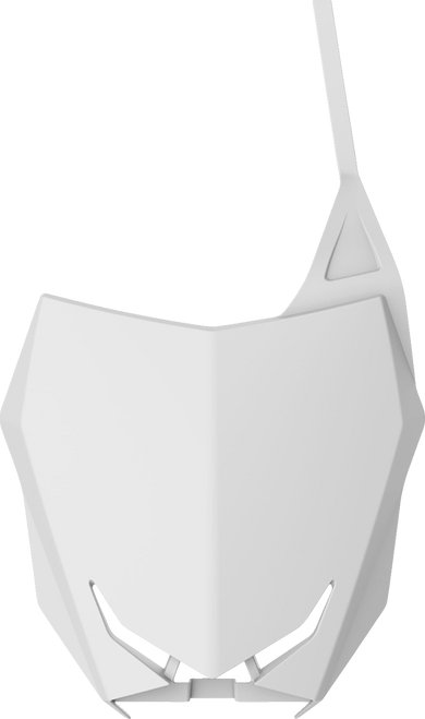 Polisport Number Plate - Restyle - White - Rm 125/250 8666600001