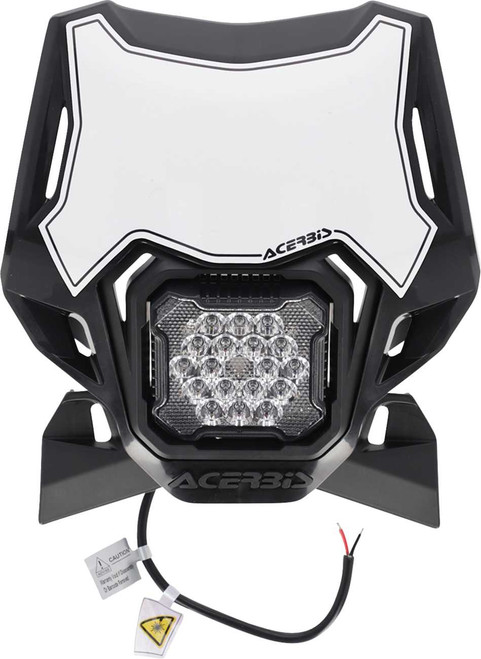 Acerbis Headlight- Vsl Lumen-X - White/Black 2987941035