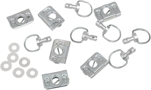 Cycle Performance Prod. D-Ring Kit - Silver Clips CPP/9030