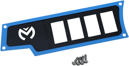 Moose Offroad Dash Plate - Left - Blue 100-4342-PU