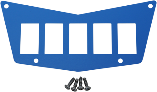 Moose Offroad Dash Plate - 5 Switch - Blue 100-4382-PU