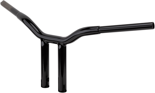 La Choppers Kage Fighter Welded Straight-Riser Handlebar - One Piece - 8" - Black LA-7337-08B